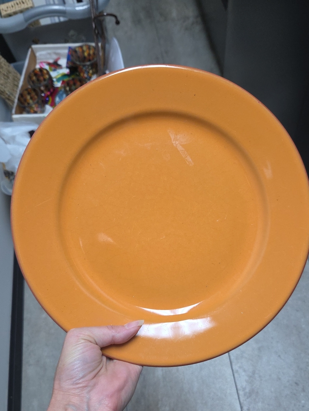 Orange Ceramic Dinner Plate - Home Dining
